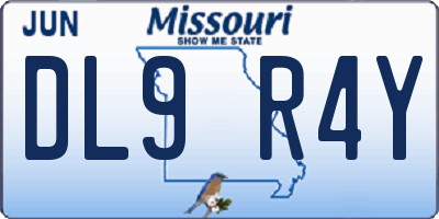 MO license plate DL9R4Y
