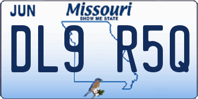 MO license plate DL9R5Q