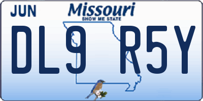 MO license plate DL9R5Y