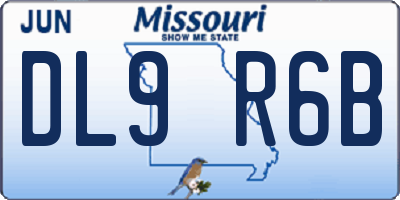 MO license plate DL9R6B