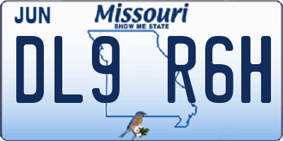 MO license plate DL9R6H
