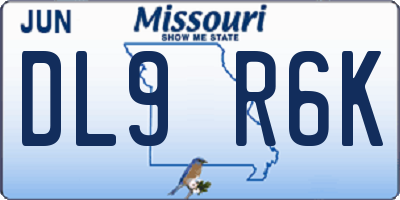 MO license plate DL9R6K