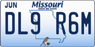MO license plate DL9R6M