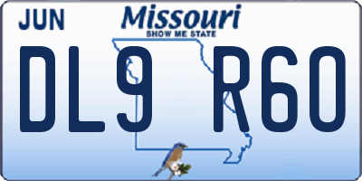 MO license plate DL9R6O