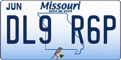 MO license plate DL9R6P