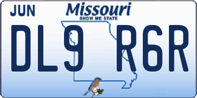 MO license plate DL9R6R