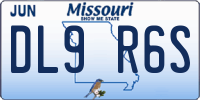 MO license plate DL9R6S