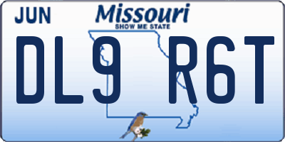 MO license plate DL9R6T