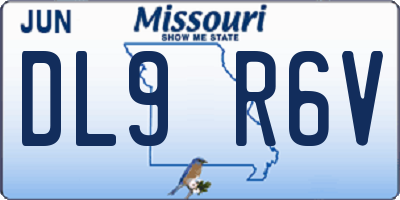 MO license plate DL9R6V