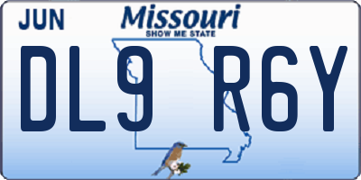 MO license plate DL9R6Y