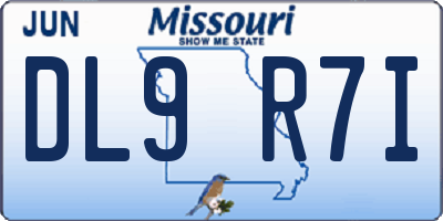 MO license plate DL9R7I