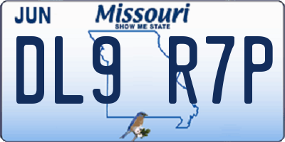 MO license plate DL9R7P