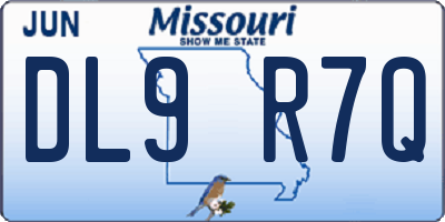 MO license plate DL9R7Q