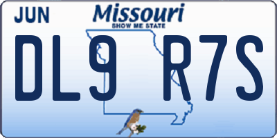 MO license plate DL9R7S