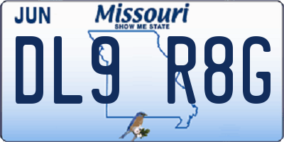 MO license plate DL9R8G
