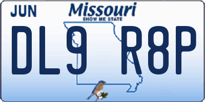 MO license plate DL9R8P