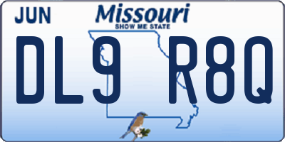 MO license plate DL9R8Q