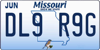 MO license plate DL9R9G