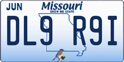 MO license plate DL9R9I