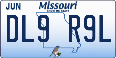 MO license plate DL9R9L