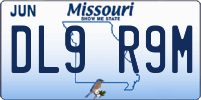 MO license plate DL9R9M