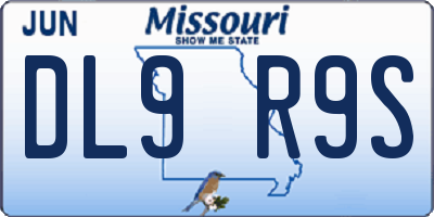 MO license plate DL9R9S