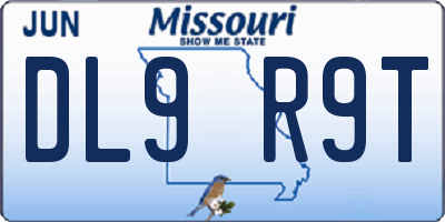 MO license plate DL9R9T