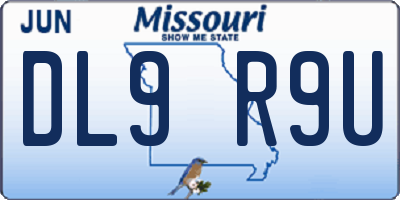 MO license plate DL9R9U
