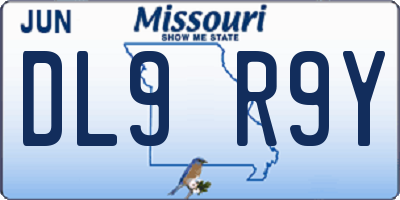 MO license plate DL9R9Y