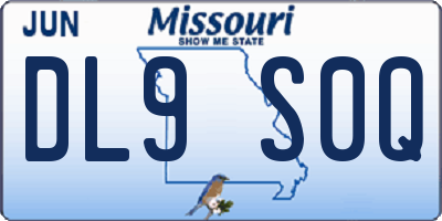 MO license plate DL9S0Q