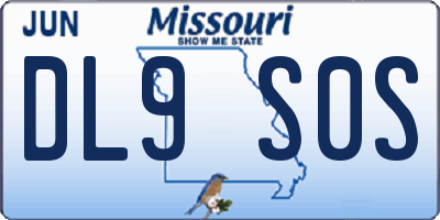 MO license plate DL9S0S