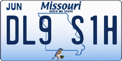 MO license plate DL9S1H