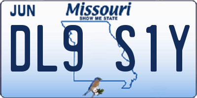 MO license plate DL9S1Y