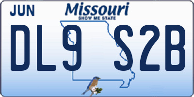 MO license plate DL9S2B