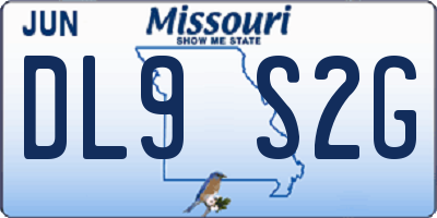 MO license plate DL9S2G