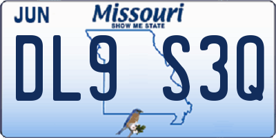 MO license plate DL9S3Q