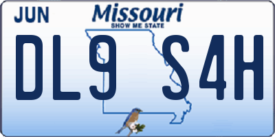 MO license plate DL9S4H