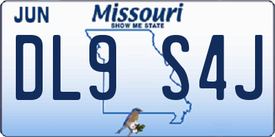 MO license plate DL9S4J