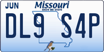 MO license plate DL9S4P