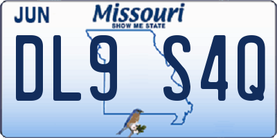 MO license plate DL9S4Q