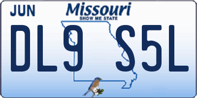 MO license plate DL9S5L