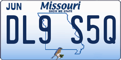 MO license plate DL9S5Q
