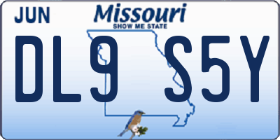 MO license plate DL9S5Y