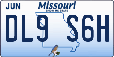 MO license plate DL9S6H