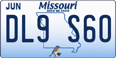 MO license plate DL9S6O