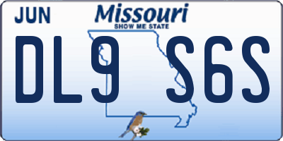 MO license plate DL9S6S