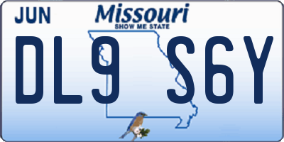 MO license plate DL9S6Y
