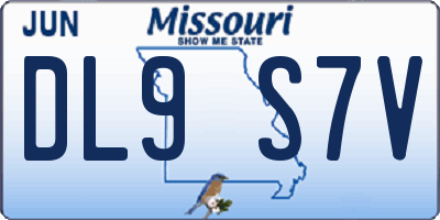 MO license plate DL9S7V