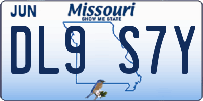 MO license plate DL9S7Y