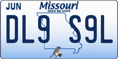 MO license plate DL9S9L